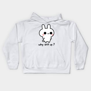 Wide awake bunny Kids Hoodie